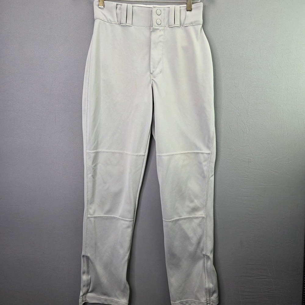 Champro Baseball Pants Adult Small Gray Reinforced Knees Open Bottom Practice